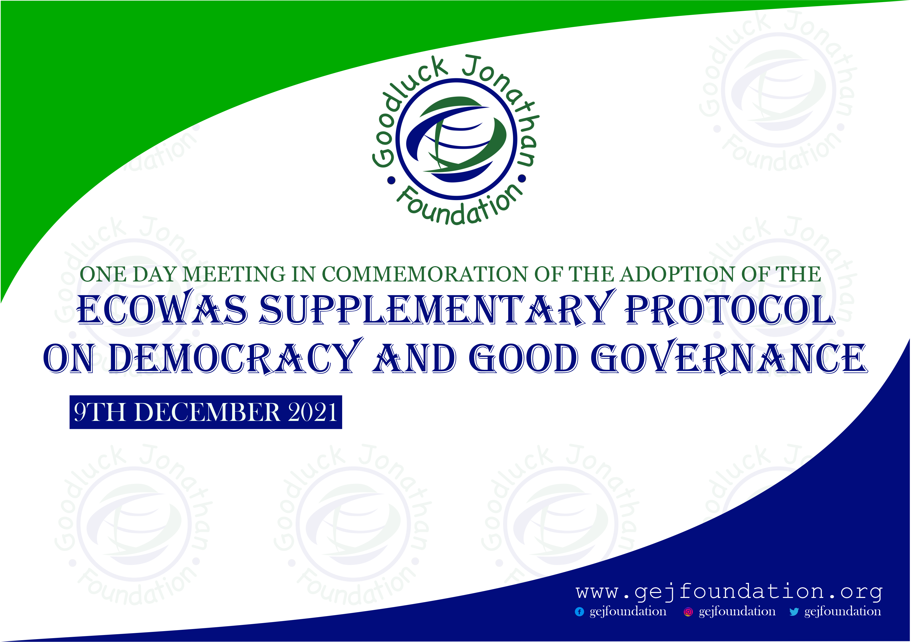 One Day Consultative Meeting In Commemoration of the ECOWAS Supplementary Protocol on Democracy and Good Governance